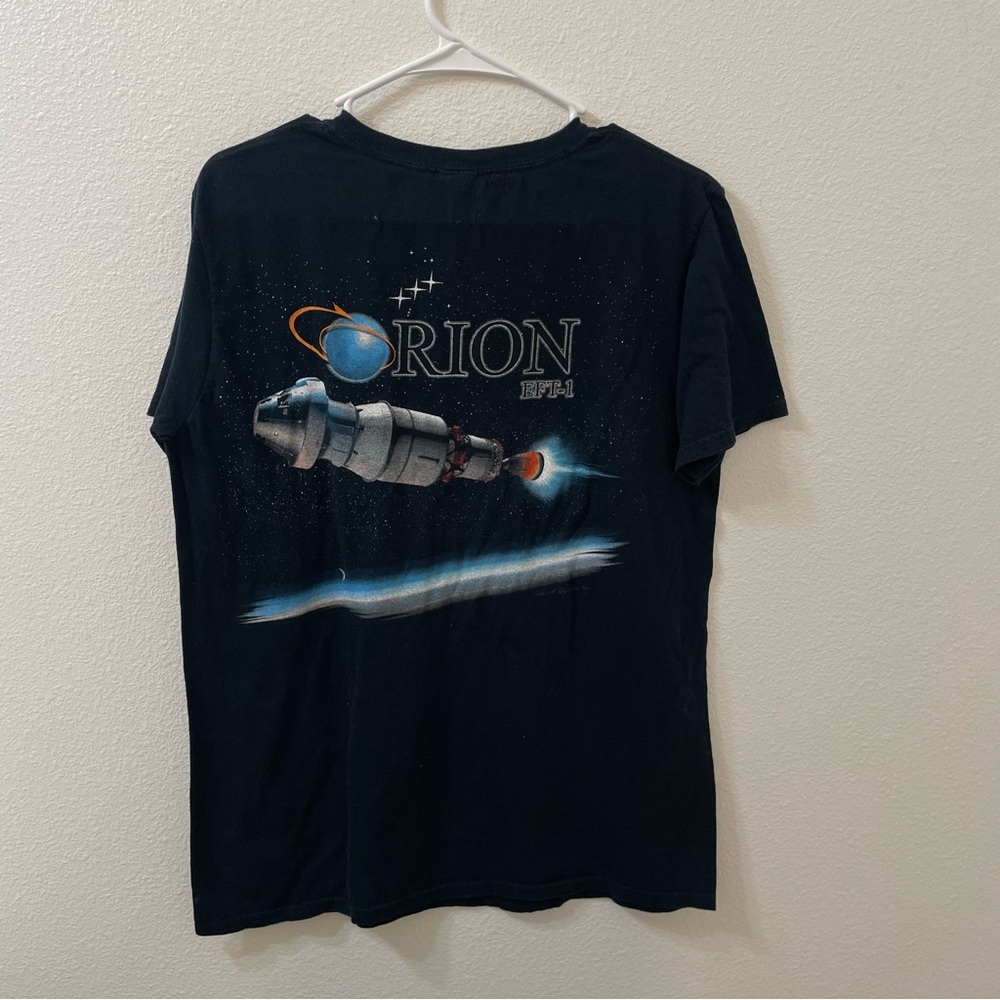 NASA Orion space mission tee black small